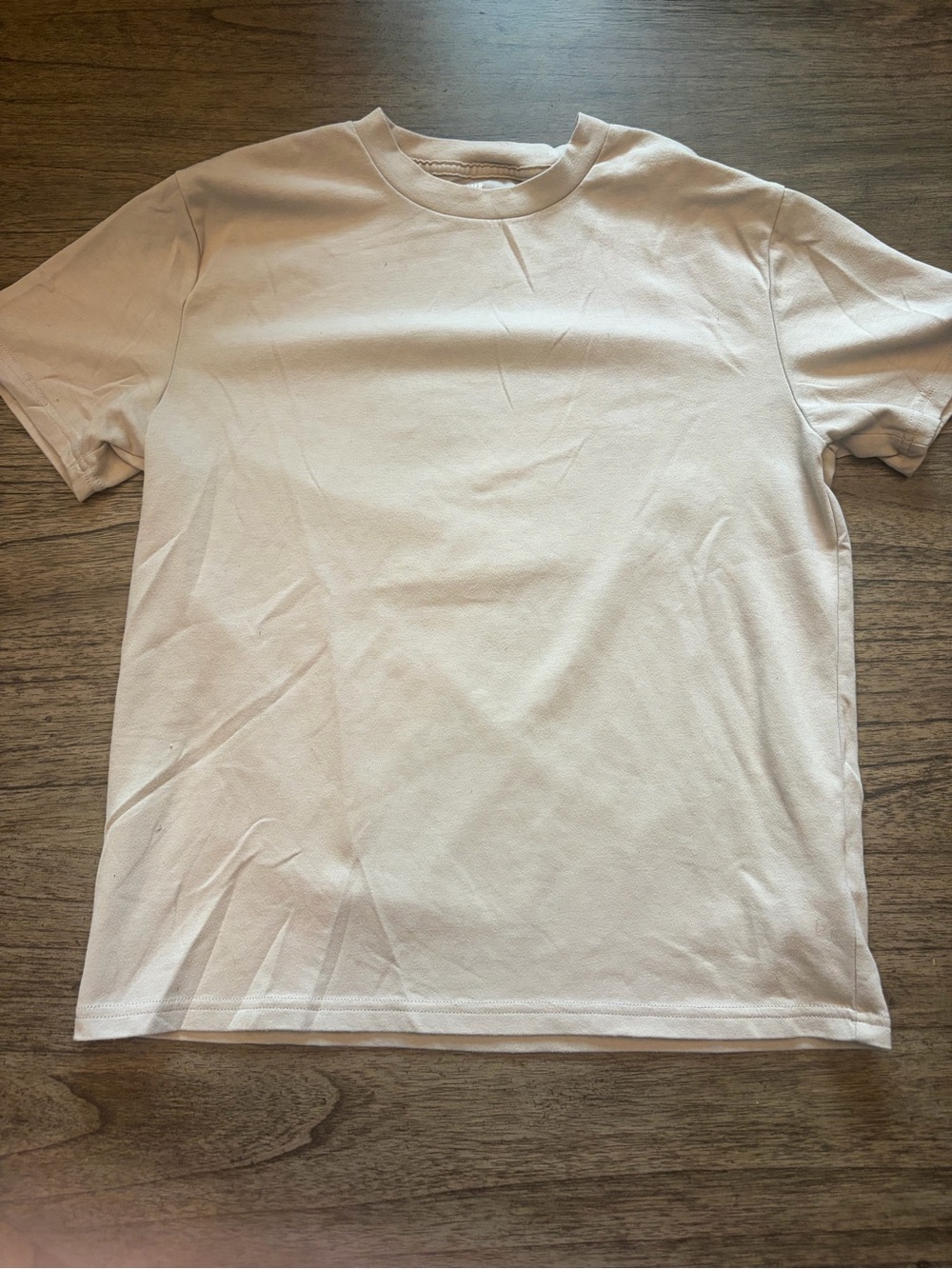Hollister Classic Crew Neck Men's T-Shirt in Light Beige